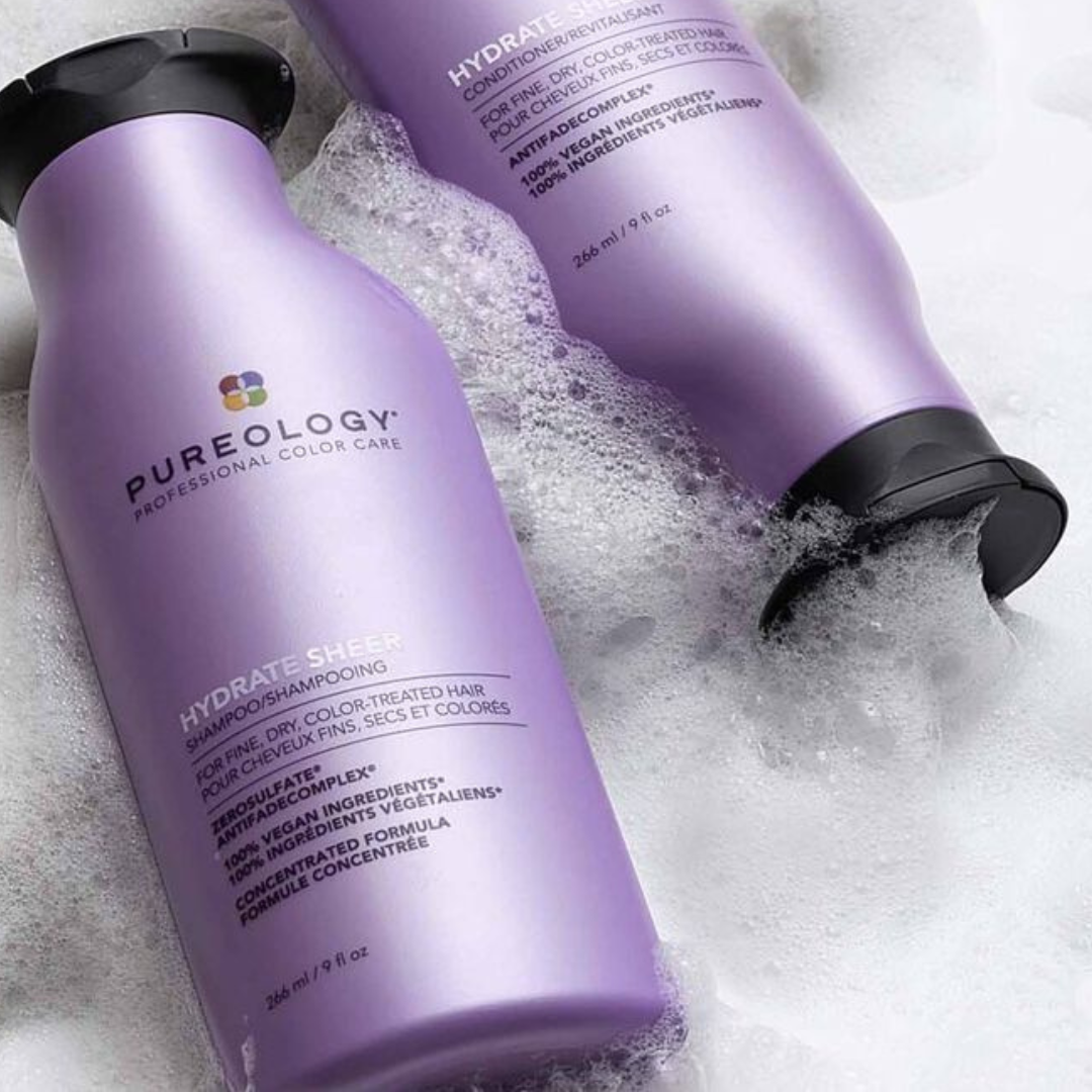 Pureology Hydrate Sheer Shampoo for Fine Hair 266mL - Elluca