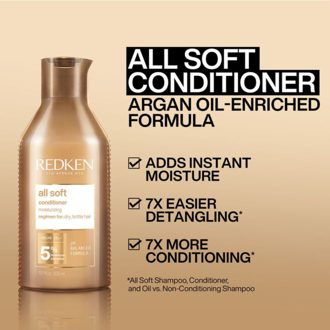 Redken All Soft Hydrating Conditioner 300mL - Elluca