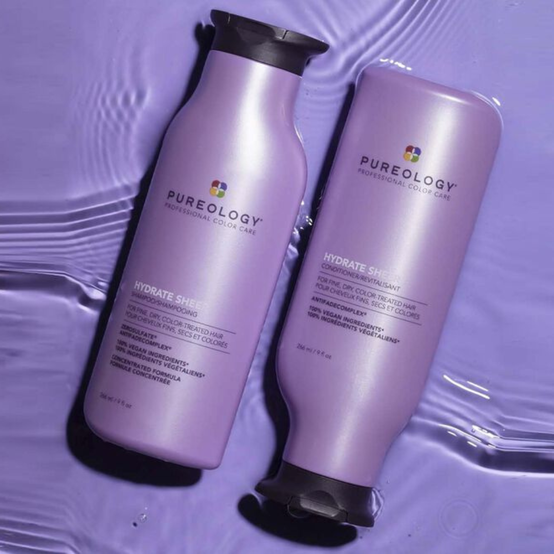 Pureology Hydrate Sheer Shampoo for Fine Hair 266mL - Elluca