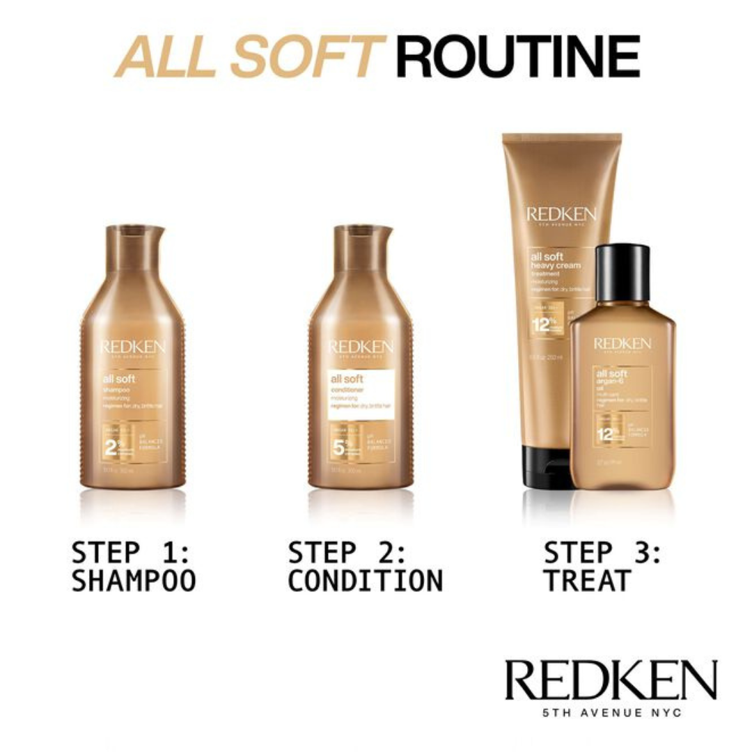 Redken All Soft Hydrating Shampoo 300mL - Elluca