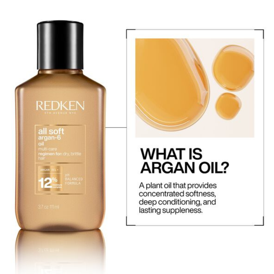 Redken All Soft Leave In Treatment Argan Oil 111mL - Elluca
