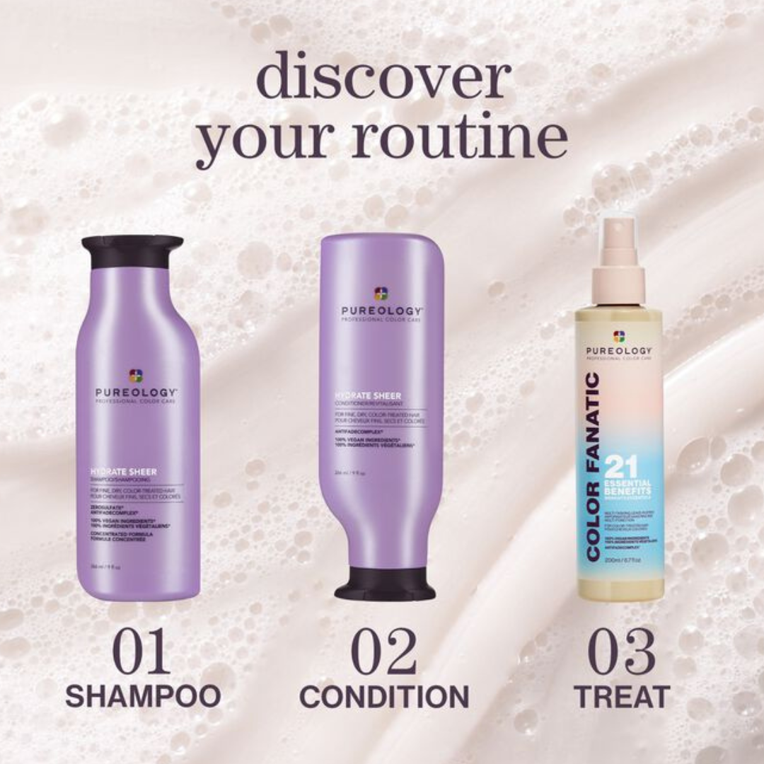 Pureology Hydrate Sheer Shampoo for Fine Hair 266mL - Elluca