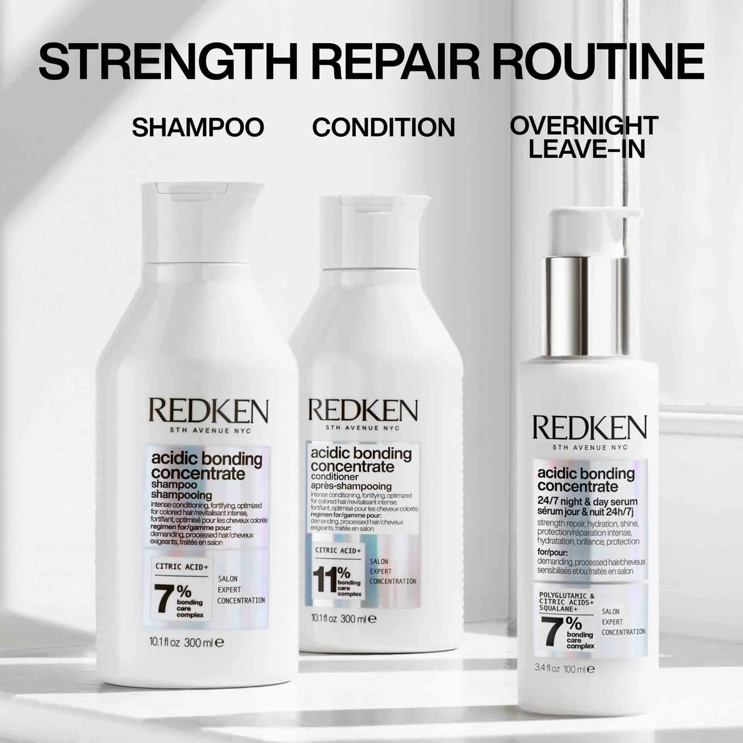 Redken Acidic Bonding Concentrate 24/7 Night & Day Serum 90mL - Elluca