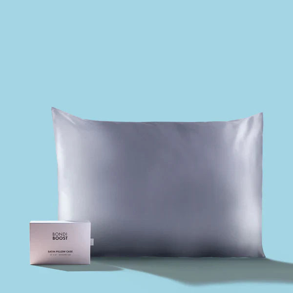 Bondi Boost Satin Pillowcase – Available in Blush, Grey & Ivory