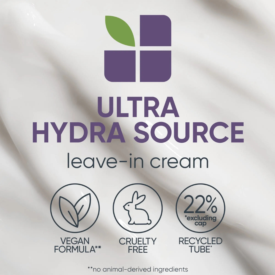 Biolage Ultra Hydra Source Leave In Cream for Coarser Hair 200mL - Elluca