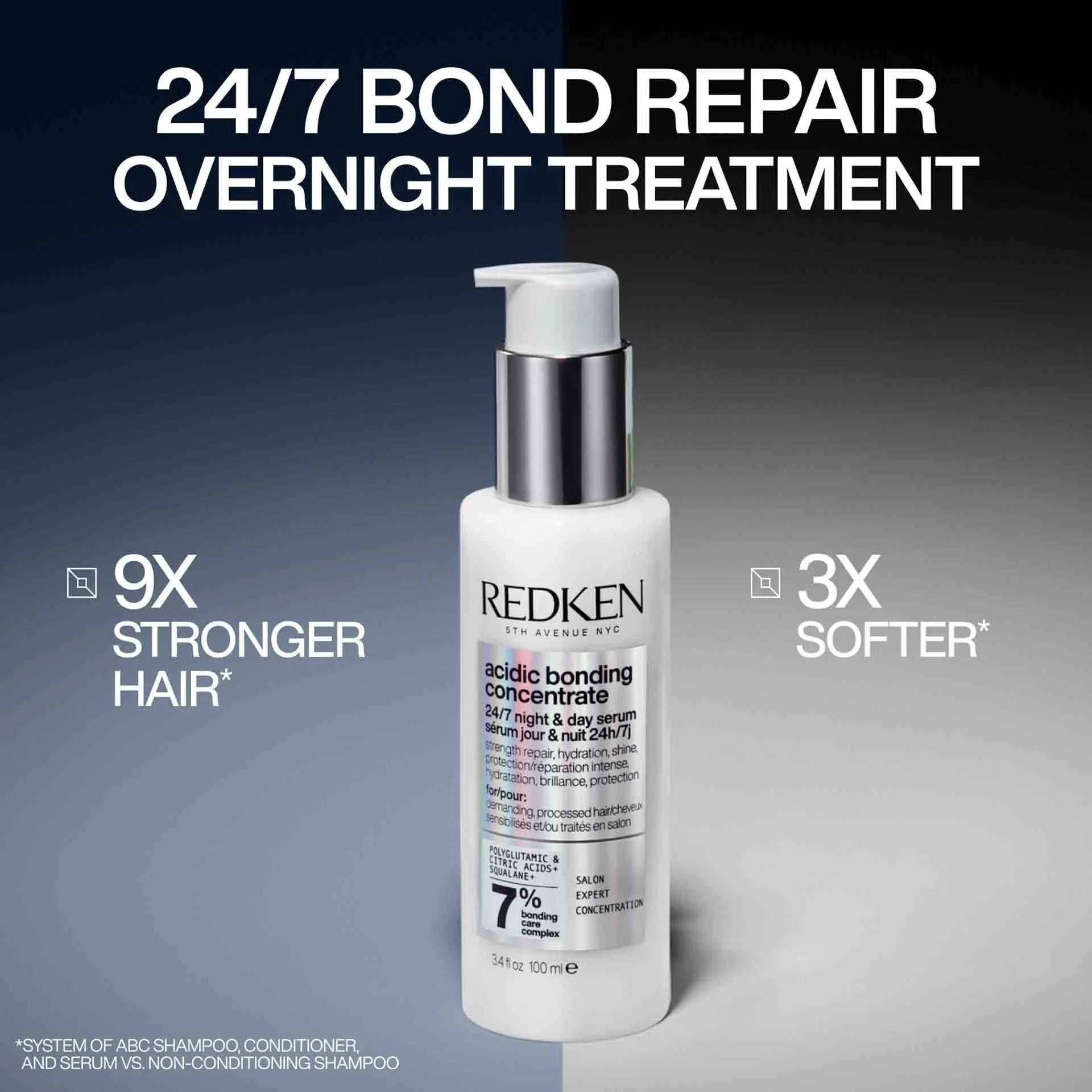 Redken Acidic Bonding Concentrate 24/7 Night & Day Serum 90mL - Elluca